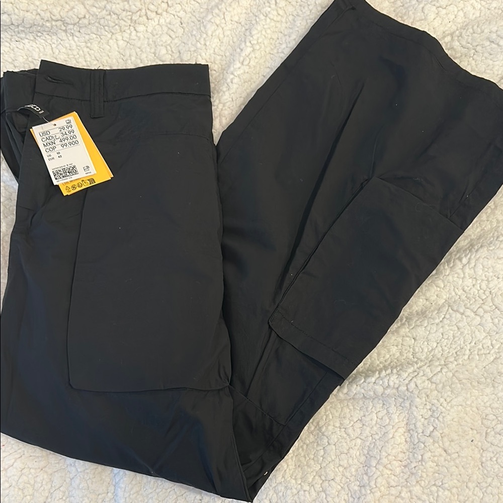 H&M Black Wide Leg Pants